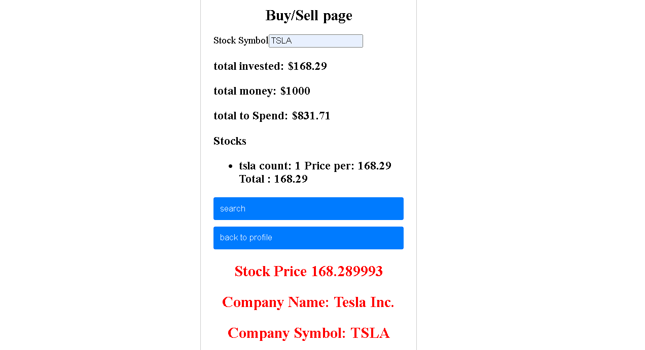 Stock Watch — dashboard screenshot